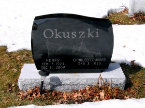 Okuszki Black HS02 Grave Stone Etching